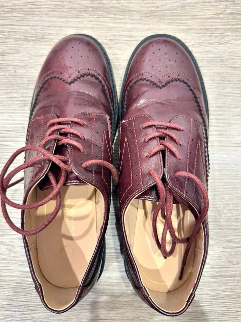 Journee Collection Claudia Derby Oxblood US 7.5 M